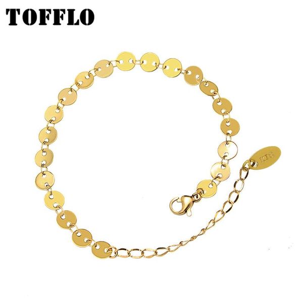 link, chain tofflo stainless steel jewelry round brand bracelet lucky geometry circle sslice thick slice bse087, Black
link, chain tofflo stainless steel jewelry round brand bracelet lucky geometry circle sslice thick slice bse087, Black