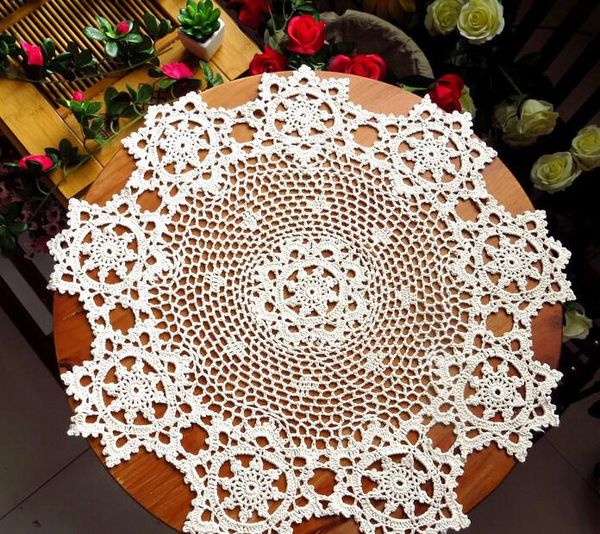 handmade crochet cotton tablecloths woven lace round beige 60cm coffee table cloth sofa towel home cover textile
handmade crochet cotton tablecloths woven lace round beige 60cm coffee table cloth sofa towel home cover textile