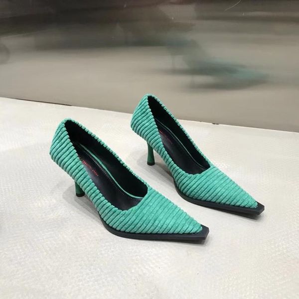 dress shoes pointed toe women pumps flock design thin high heels fashion party shallow slip on office work mules, Black
dress shoes pointed toe women pumps flock design thin high heels fashion party shallow slip on office work mules, Black