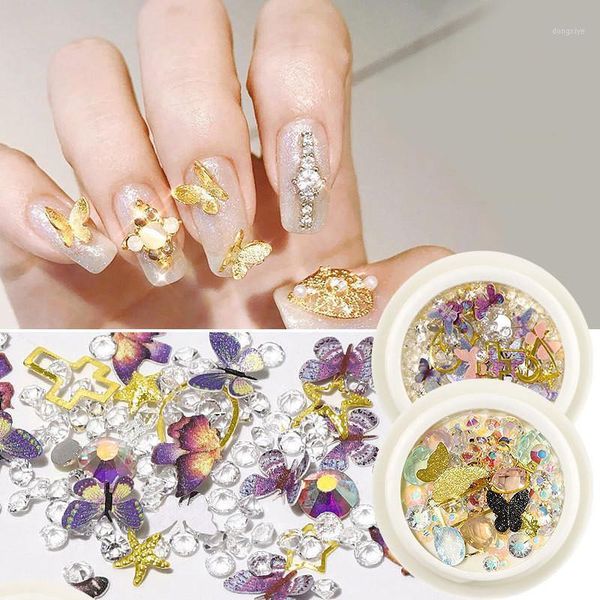 set resin rhinestones stickers for nails 2021 fashion butterfly nail art decorations cute insect accessories manicure1, Silver;gold
set resin rhinestones stickers for nails 2021 fashion butterfly nail art decorations cute insect accessories manicure1, Silver;gold