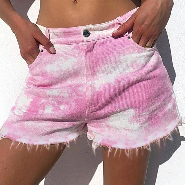 women's shorts women tie dye print female ripped short summer hole denim jean bottom casual owvq, White;black
women's shorts women tie dye print female ripped short summer hole denim jean bottom casual owvq, White;black