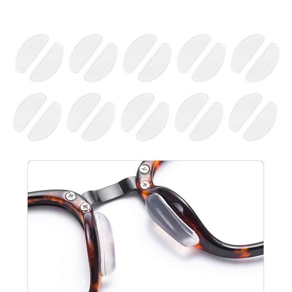 sunglasses frames 10 pair glasses nose pads adhesive silicone non-slip white thin nosepads for eyeglasses, Silver
sunglasses frames 10 pair glasses nose pads adhesive silicone non-slip white thin nosepads for eyeglasses, Silver