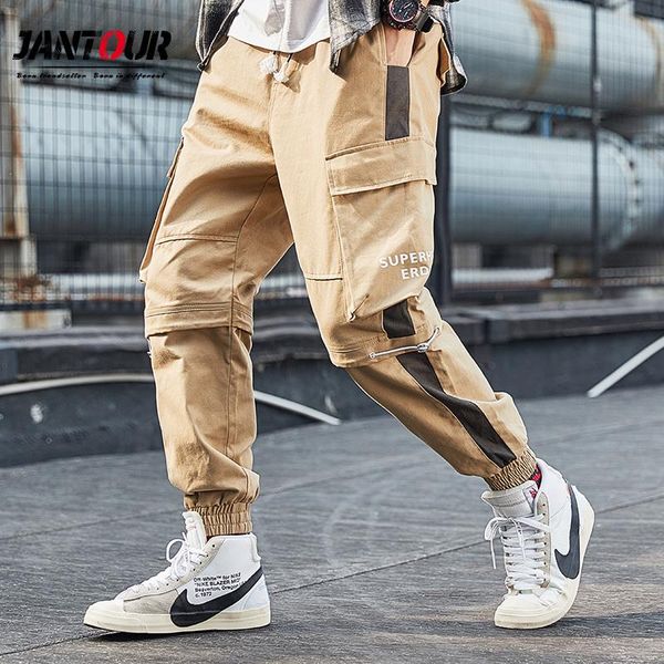 men joggers multi-pocket streetwear mens harem pants casual regular fit cargo black stripe khaki trousers male pantalon men's
men joggers multi-pocket streetwear mens harem pants casual regular fit cargo black stripe khaki trousers male pantalon men's
