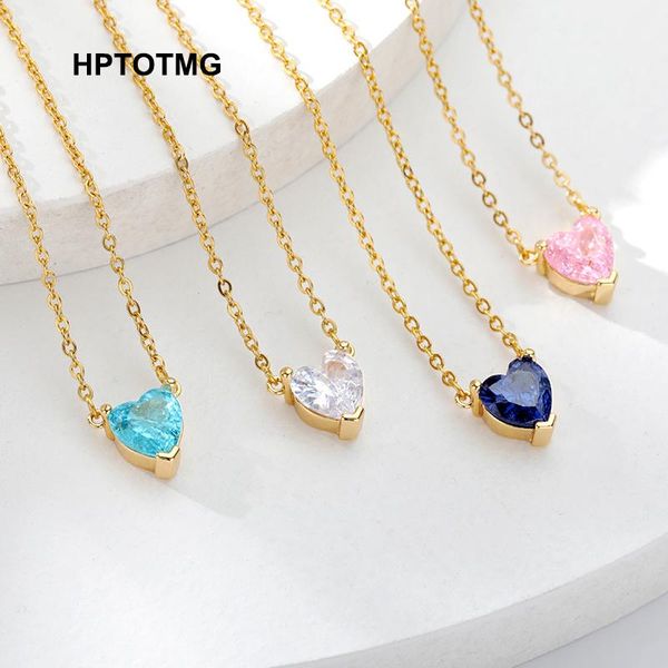 chains multi-color zircon heart necklaces for women stainless steel gold clavicle chain choker pendant necklace jewelry girls lover, Silver
chains multi-color zircon heart necklaces for women stainless steel gold clavicle chain choker pendant necklace jewelry girls lover, Silver