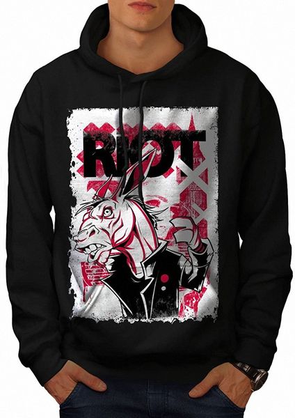 wellcoda uk donkey cool mens hoodie, animal hooded sweatshirt i6e8#, Black 
wellcoda uk donkey cool mens hoodie, animal hooded sweatshirt i6e8#, Black
