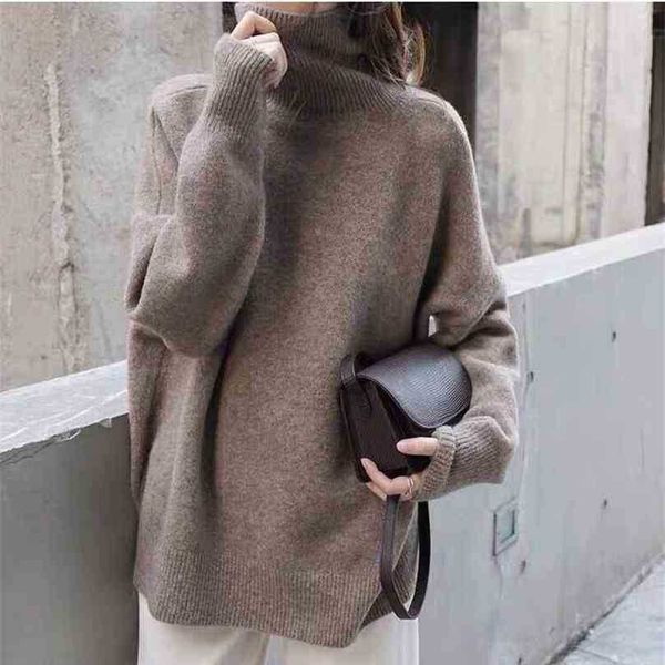 fashion spring autumn loose korean turtleneck sweater women long sleeve oversize pullover woman knitted sweaters 210525, White;black
fashion spring autumn loose korean turtleneck sweater women long sleeve oversize pullover woman knitted sweaters 210525, White;black