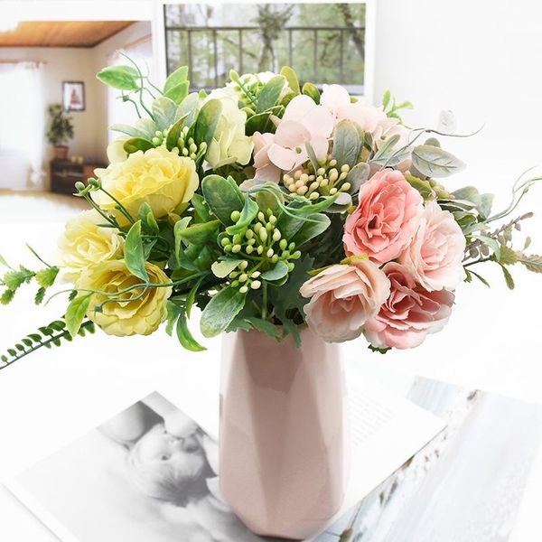 decorative flowers & wreaths 10 bundles rose bouquet artificial home decoration accessories wedding office furnishings diy flower arrangemen
decorative flowers & wreaths 10 bundles rose bouquet artificial home decoration accessories wedding office furnishings diy flower arrangemen