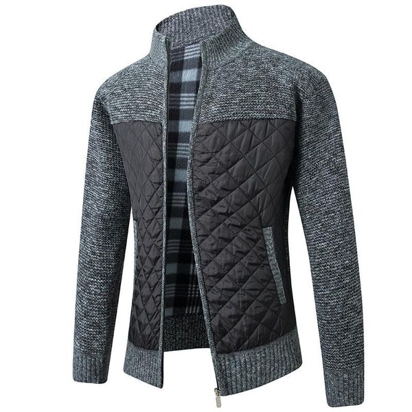men's jackets 2021 autumn winter jacket slim fit stand collar zipper men solid cotton thick warm sweater, Black;brown
men's jackets 2021 autumn winter jacket slim fit stand collar zipper men solid cotton thick warm sweater, Black;brown