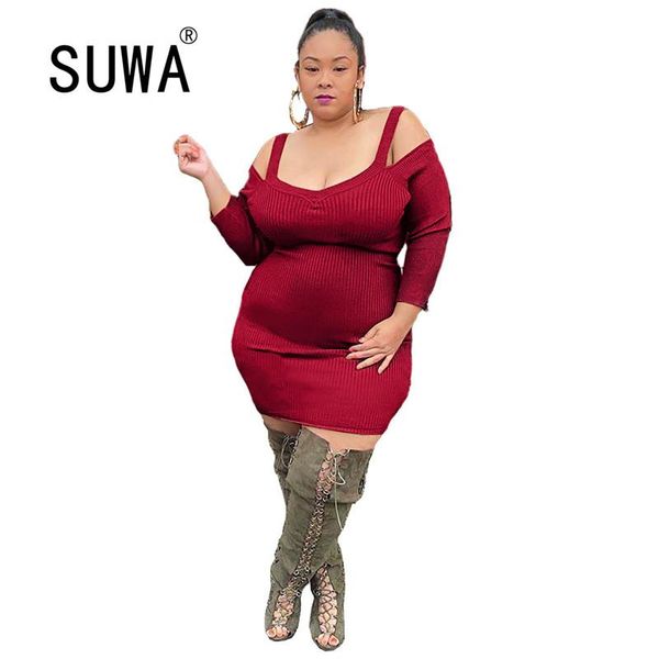 off shoulder long sleeve dress for women wholesale plus size xl-5xl clothing bodycon knitted club party casual dresses, Black;gray
off shoulder long sleeve dress for women wholesale plus size xl-5xl clothing bodycon knitted club party casual dresses, Black;gray