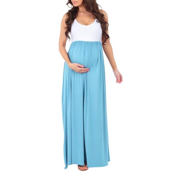 maternity dresses pregnancy dress for pregnant women summer women's sleeveless casual ruched splicing color vest maxi c17%, White
maternity dresses pregnancy dress for pregnant women summer women's sleeveless casual ruched splicing color vest maxi c17%, White