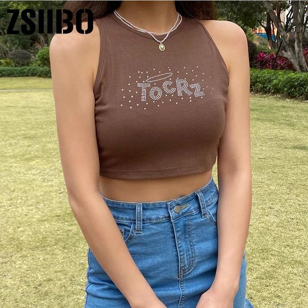 women's t-shirt brown vintage y2k tank women diamond letter cute kawaii e girl clothes ins sleeveless slim summer harajuku, White
women's t-shirt brown vintage y2k tank women diamond letter cute kawaii e girl clothes ins sleeveless slim summer harajuku, White