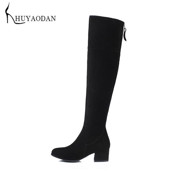 boots warm winter thigh high luxury brands thick heels zipper shoes round toe platform night club party women 39, Black
boots warm winter thigh high luxury brands thick heels zipper shoes round toe platform night club party women 39, Black