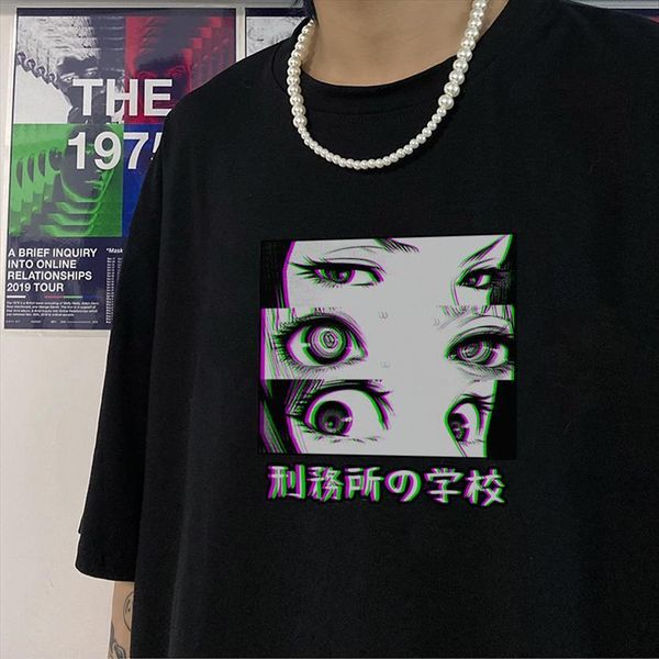 harajuku japan prison school women t shirt sad japanese girl eyes ghost blade anime comic loli casual streetwear manga, White
harajuku japan prison school women t shirt sad japanese girl eyes ghost blade anime comic loli casual streetwear manga, White