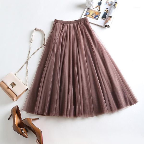 summer korean elastic high waist black mesh skirt simple casual all-match women a-line pleated long skirts
summer korean elastic high waist black mesh skirt simple casual all-match women a-line pleated long skirts