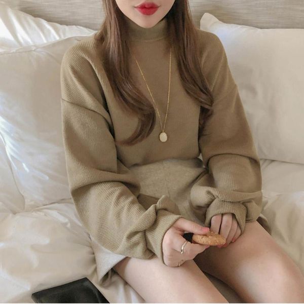korean autumn winter turtleneck hoodies women sweatshirts lantern sleeve loose vestidos streetwear pull femme casual women's &, Black
korean autumn winter turtleneck hoodies women sweatshirts lantern sleeve loose vestidos streetwear pull femme casual women's &, Black
