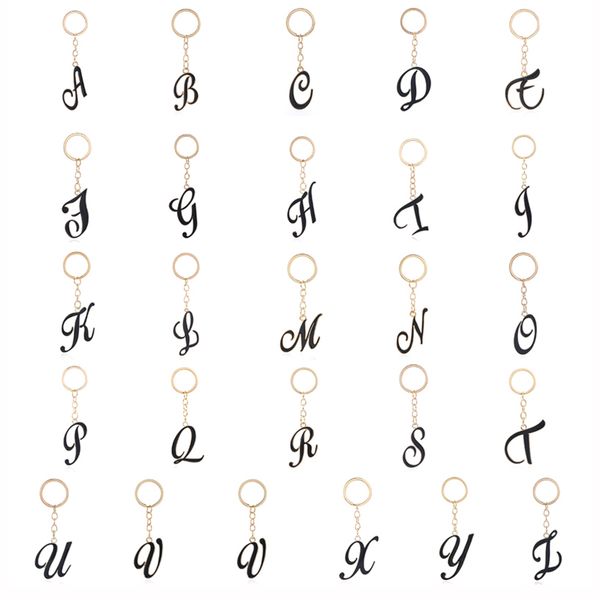 diy a-z letters key chain gold black color metal keychain women car key ring simple name key holder party gift jewelry, Slivery;golden
diy a-z letters key chain gold black color metal keychain women car key ring simple name key holder party gift jewelry, Slivery;golden