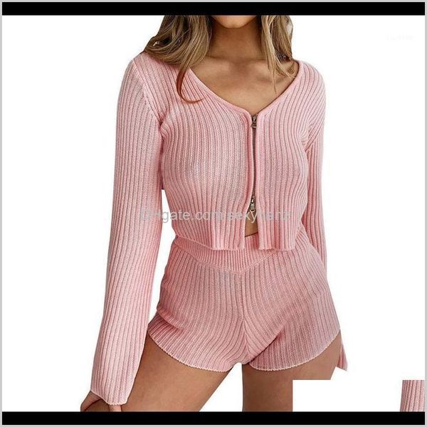 tracksuits womens clothing apparel drop delivery 2021 women set outfits mini casual solid color shorts ladies slim v neck long sleeve fo, Gray
tracksuits womens clothing apparel drop delivery 2021 women set outfits mini casual solid color shorts ladies slim v neck long sleeve fo, Gray