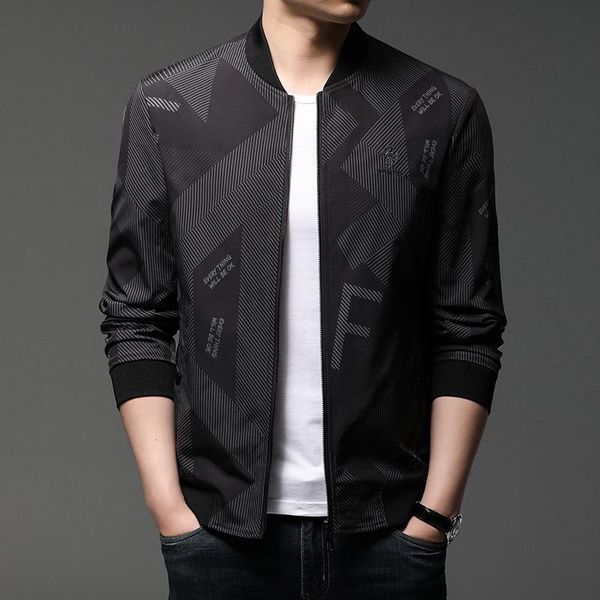 spring men's casual jacket and autumn thin baseball collar coat middle aged jackets, Black;brown
spring men's casual jacket and autumn thin baseball collar coat middle aged jackets, Black;brown