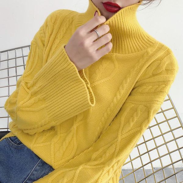 women's sweaters womens 2021 autumn winter turtleneck loose pullover long clothing knit bottoming shirt trumpet ladies, White;black
women's sweaters womens 2021 autumn winter turtleneck loose pullover long clothing knit bottoming shirt trumpet ladies, White;black
