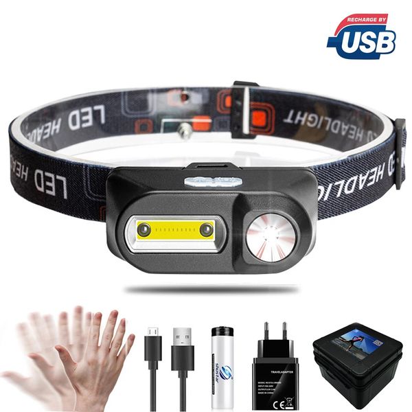 portable led head lamp xpe+cob headlight ir induction 18650 light usb rechargeable waterproof camping torch powerful headlamps
portable led head lamp xpe+cob headlight ir induction 18650 light usb rechargeable waterproof camping torch powerful headlamps
