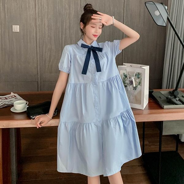 maternity dresses 854# dress summer short sleeves turn down collar cotton loose fashion plus size midi pregnant women, White
maternity dresses 854# dress summer short sleeves turn down collar cotton loose fashion plus size midi pregnant women, White