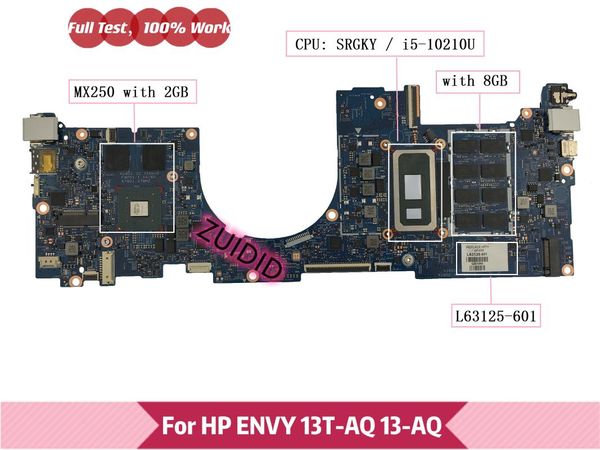 motherboards l63125-601 for envy 13t-aq 13-aq lapmotherboard l63125-001 18744-1 448.0g905.0011 with -10210u mx250 2gb gpu 8gb ram
motherboards l63125-601 for envy 13t-aq 13-aq lapmotherboard l63125-001 18744-1 448.0g905.0011 with -10210u mx250 2gb gpu 8gb ram