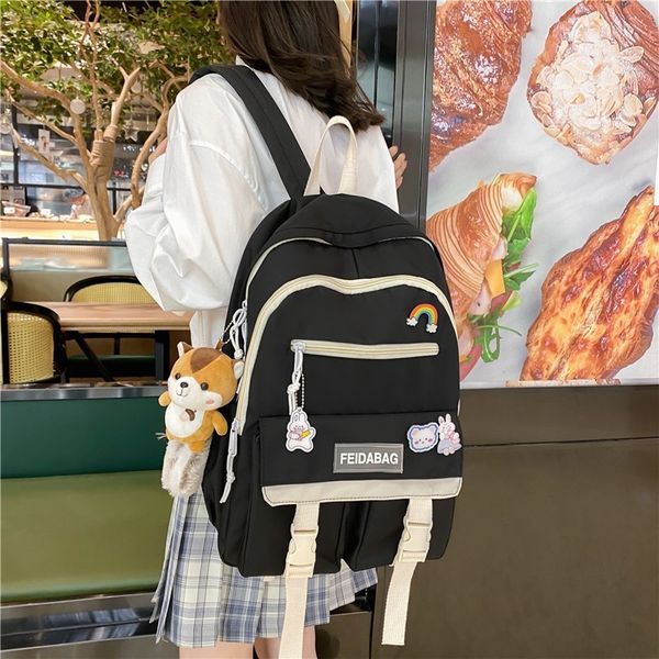 women backpack large-capacity waterproof school harajuku cute badge wear-ristant student bag
women backpack large-capacity waterproof school harajuku cute badge wear-ristant student bag