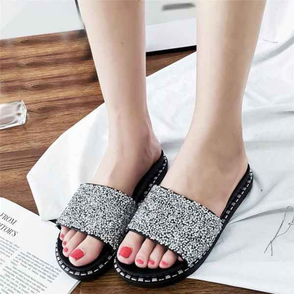 slippers non-slip women fashion women's shiny low heel shoes flat bottom outdoor indoor beach 25, Black
slippers non-slip women fashion women's shiny low heel shoes flat bottom outdoor indoor beach 25, Black