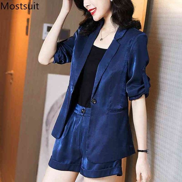summer office korean two piece sets outfits women short sleeve blazer + shorts suits elegant workwear ladies fashion 210518, White
summer office korean two piece sets outfits women short sleeve blazer + shorts suits elegant workwear ladies fashion 210518, White