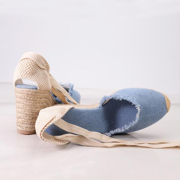 women canvas wedge espadrilles 2021 sping and summer 9cm heel height frayed shoes sandals, Black
women canvas wedge espadrilles 2021 sping and summer 9cm heel height frayed shoes sandals, Black