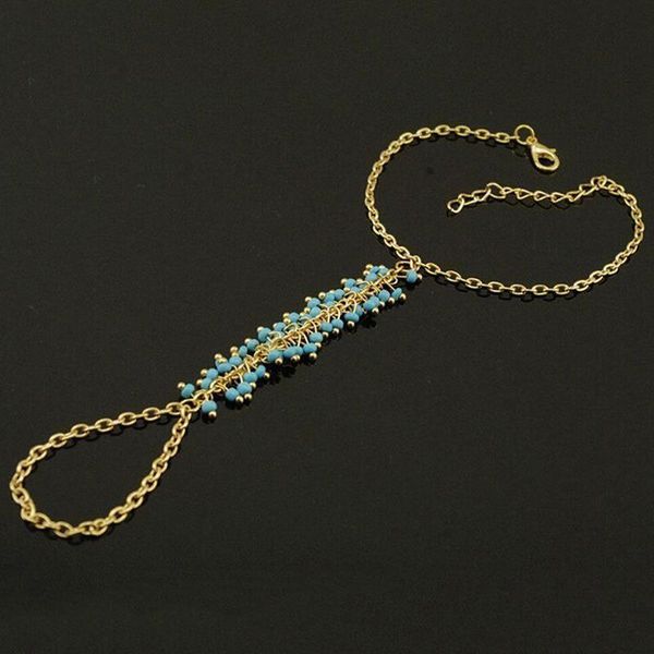 link, chain punk bracelet drop gold-color women metal hand harness rammel beads slave finger ring summer beach jewelry, Black
link, chain punk bracelet drop gold-color women metal hand harness rammel beads slave finger ring summer beach jewelry, Black