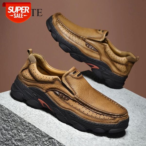 wotte men hiking shoes comfortable first layer cowhide leather outdoor sneakers breathable sports boots big size #ag97
wotte men hiking shoes comfortable first layer cowhide leather outdoor sneakers breathable sports boots big size #ag97