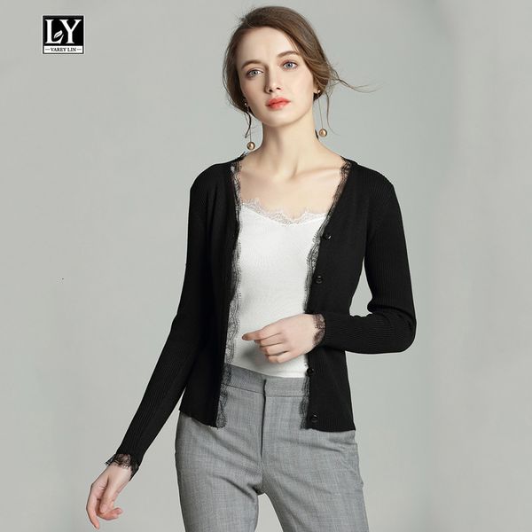 sweaters autumn v neck women knitted sweater cardigan coat slim black lace patchwork single breasted cotton female outerwear, White;black
sweaters autumn v neck women knitted sweater cardigan coat slim black lace patchwork single breasted cotton female outerwear, White;black