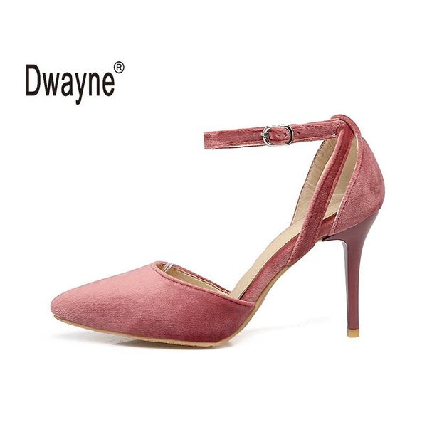 dress shoes big size women's shoe 9cm high heels summer flock pumps party for women wedding 163-51, Black
dress shoes big size women's shoe 9cm high heels summer flock pumps party for women wedding 163-51, Black