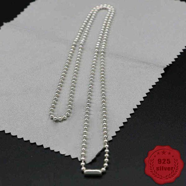 40014 s925 sterling silver necklace sweater chain simple fashion round bead wild retro jewelry
40014 s925 sterling silver necklace sweater chain simple fashion round bead wild retro jewelry