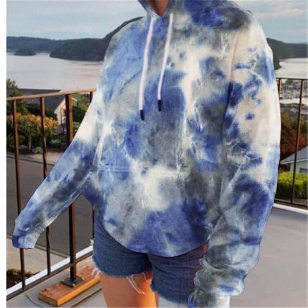 loose hooded tie dyed casual david coat for street women's wear in autumn / winter 2021 wn* hoodies & sweatshirts, Black
loose hooded tie dyed casual david coat for street women's wear in autumn / winter 2021 wn* hoodies & sweatshirts, Black