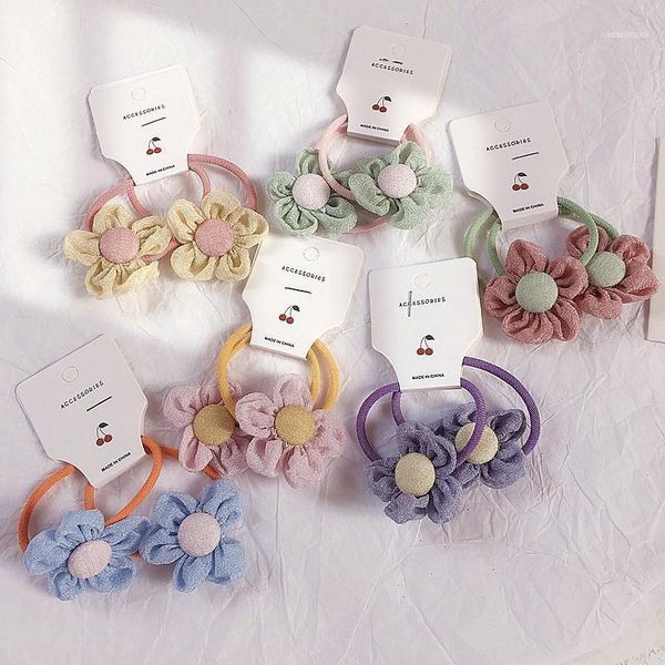 spring and summer style hair rope macarons pair of mini small rubber band accessories1, Slivery;white 
spring and summer style hair rope macarons pair of mini small rubber band accessories1, Slivery;white