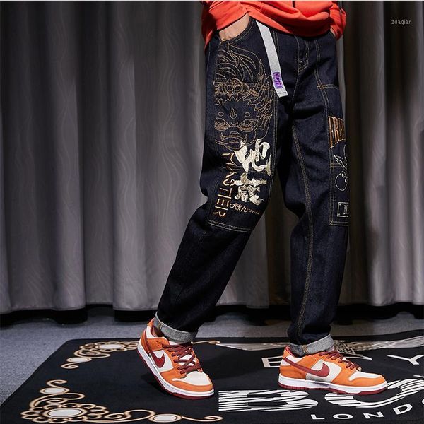 spring fashion brand embroidery jeans male large size loose little harlan college style hip-hop street foot trousers men's, Blue
spring fashion brand embroidery jeans male large size loose little harlan college style hip-hop street foot trousers men's, Blue