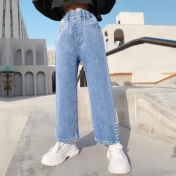 jeans kids for girls spring autumn loose blue wide leg pants fashion pearl split children elastic waist korean denim trousers
jeans kids for girls spring autumn loose blue wide leg pants fashion pearl split children elastic waist korean denim trousers