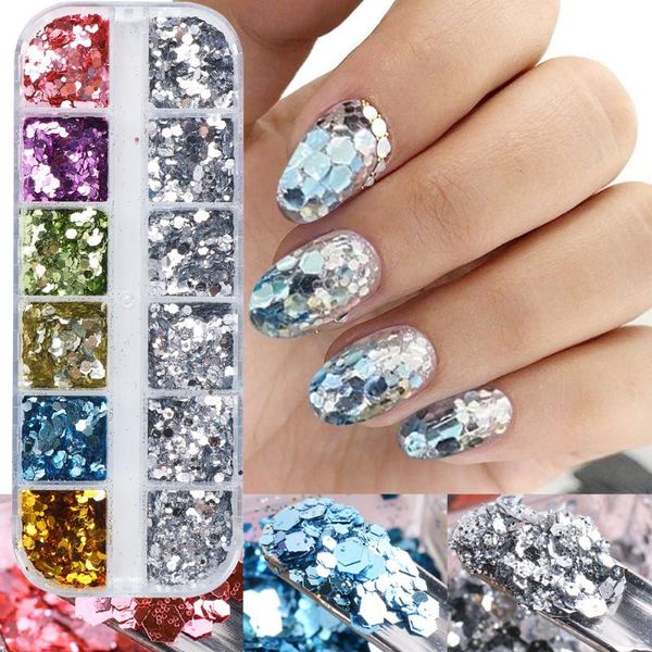 nail art decorations 1box mirror holographic glitter sequin paillette hexagon round mermaid spangle sequins decoration for manicure, Silver;gold
nail art decorations 1box mirror holographic glitter sequin paillette hexagon round mermaid spangle sequins decoration for manicure, Silver;gold