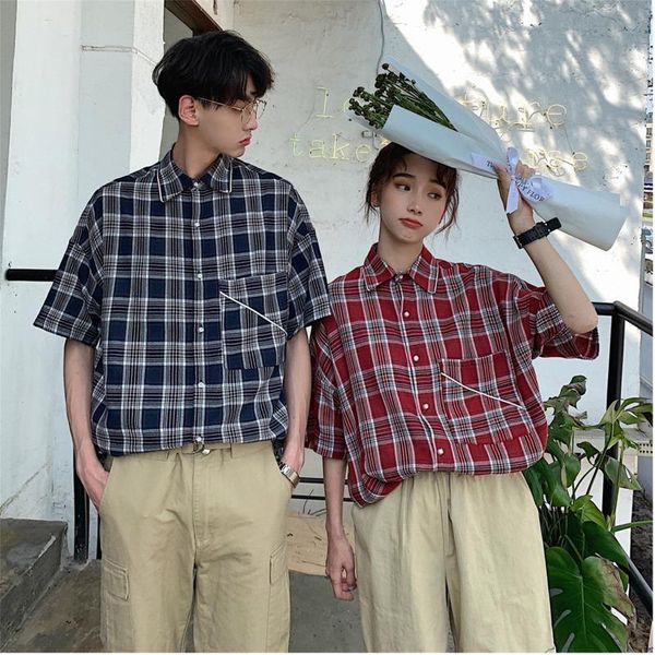 chinese style spring and summer modelsof casual men's harajuku versatilecomfortableliteraryplaid loose shirt shirts, White;black
chinese style spring and summer modelsof casual men's harajuku versatilecomfortableliteraryplaid loose shirt shirts, White;black
