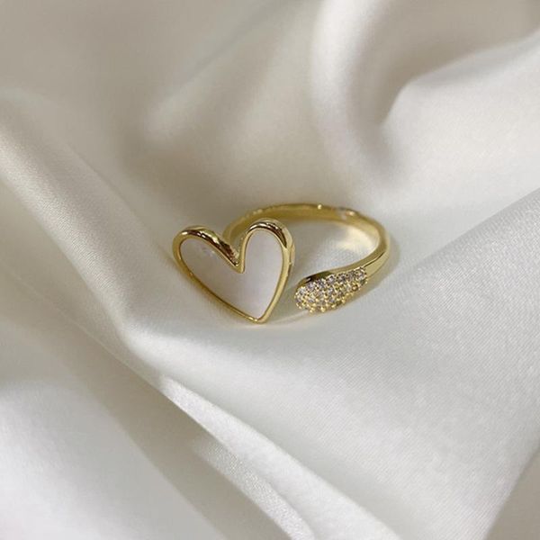 wedding rings allme elegant white shell love heart charm for women brass gold color shiny rhinestones adjusting open ring gifts, Slivery;golden
wedding rings allme elegant white shell love heart charm for women brass gold color shiny rhinestones adjusting open ring gifts, Slivery;golden