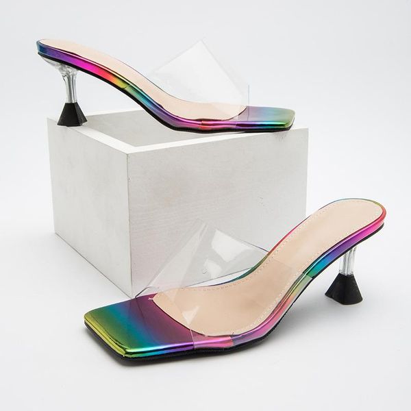 slippers female shoes ladies' thin heels heeled mules jelly slides rubber flip flops multicolored sandals square toe 2021 high t, Black
slippers female shoes ladies' thin heels heeled mules jelly slides rubber flip flops multicolored sandals square toe 2021 high t, Black