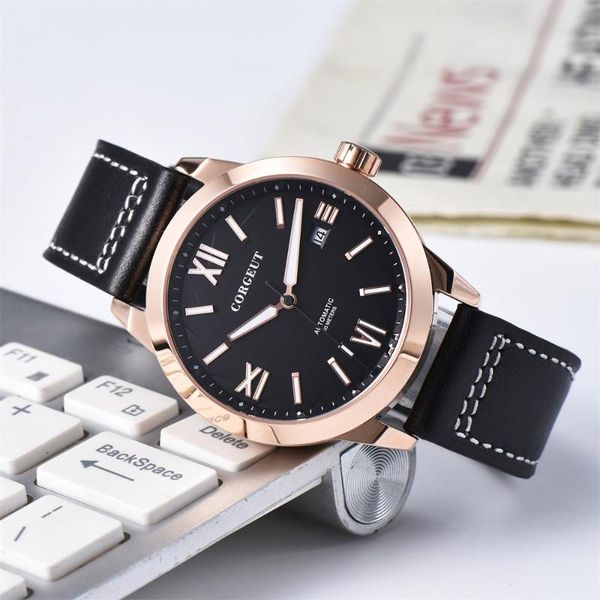 wristwatches 41mm miyota 8215 mens automatic watches sapphire luminous male wristwatch mechanical 2055, Slivery;brown
wristwatches 41mm miyota 8215 mens automatic watches sapphire luminous male wristwatch mechanical 2055, Slivery;brown