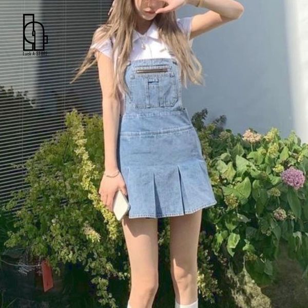 casual dresses blue kawaii denim women dress summer 2021 harajuku suspender pleated mini streetwear chic korean fashinon clothing, Black;gray
casual dresses blue kawaii denim women dress summer 2021 harajuku suspender pleated mini streetwear chic korean fashinon clothing, Black;gray