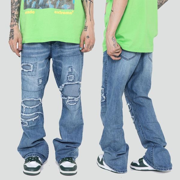 men's jeans wide leg pant ripped men clothing 2021 y2k pantalones de hombre cargo pants black jean streetwear hole graphic baggy, Blue
men's jeans wide leg pant ripped men clothing 2021 y2k pantalones de hombre cargo pants black jean streetwear hole graphic baggy, Blue