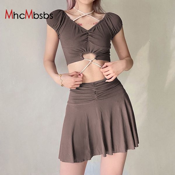 two piece dress set women vintage outfits high waist ruched pleated skirt sets+bandage v neck crop 2021summer casual mall clo, White
two piece dress set women vintage outfits high waist ruched pleated skirt sets+bandage v neck crop 2021summer casual mall clo, White