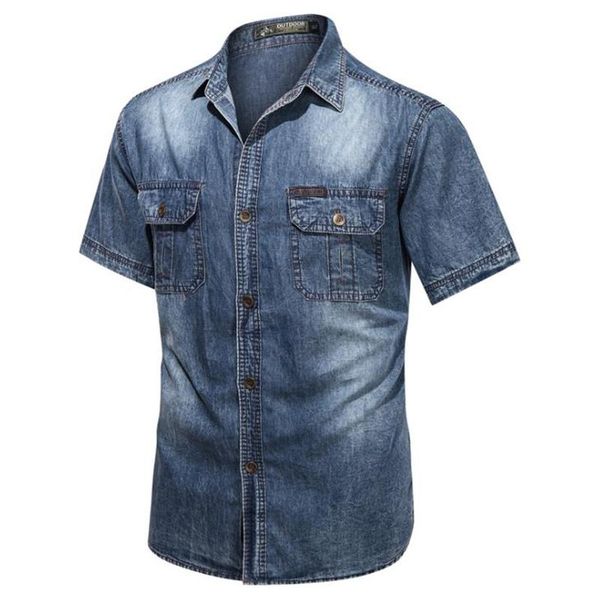 men's casual shirts men denim shirt spring summer short sleeve slim fit man jeans cowboy cotton blouse for male, White;black
men's casual shirts men denim shirt spring summer short sleeve slim fit man jeans cowboy cotton blouse for male, White;black