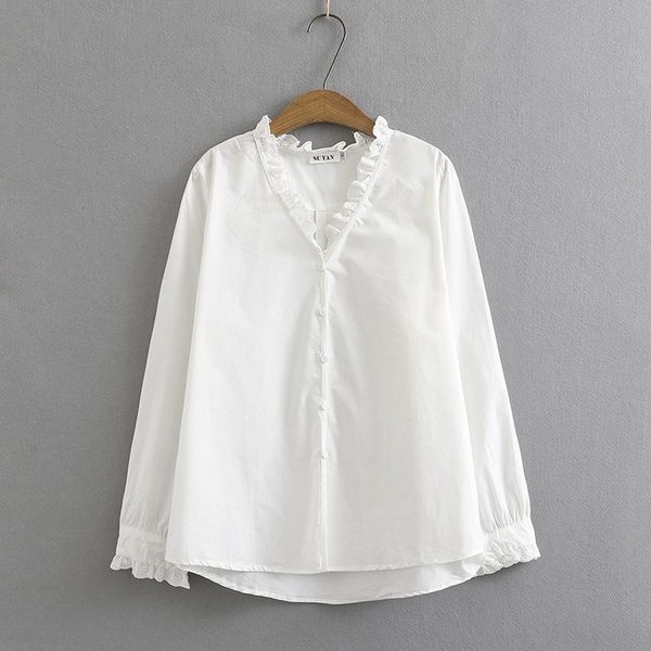 women's blouses & shirts plus size xl-4xl white black long sleeved a-line officewear oversized elegant blusas
women's blouses & shirts plus size xl-4xl white black long sleeved a-line officewear oversized elegant blusas