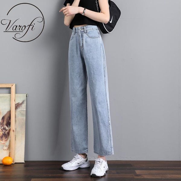 women's jeans varofi straight leg for women summer loose spring 2021 and autumn high waist with small wide legs, Blue
women's jeans varofi straight leg for women summer loose spring 2021 and autumn high waist with small wide legs, Blue